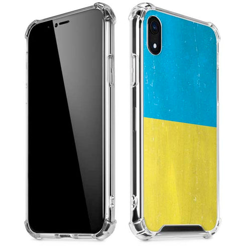 Ukraine Flag Distressed iPhone XR Clear Case
